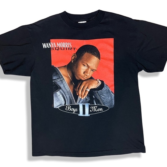 Rare Vintage 1995 Boys II Men Wanya Morris Squirt Band Tee - Picture 1 of 4